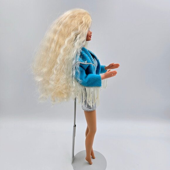 Vintage 1993 Western Stampin’ Barbie Doll Original Outfit Blue 10293 Mattel Read - Picture 10 of 16